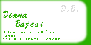 diana bajcsi business card